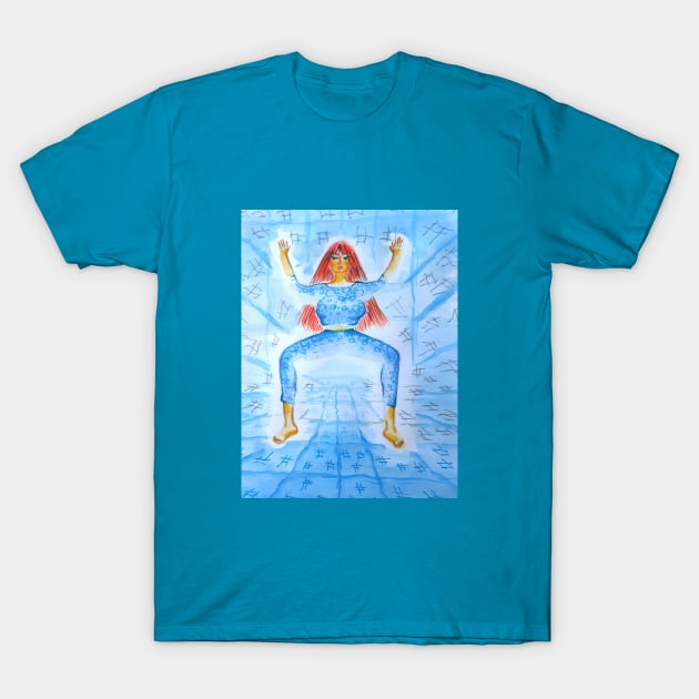 Goddess Yoga Pose T-Shirt by Maltez